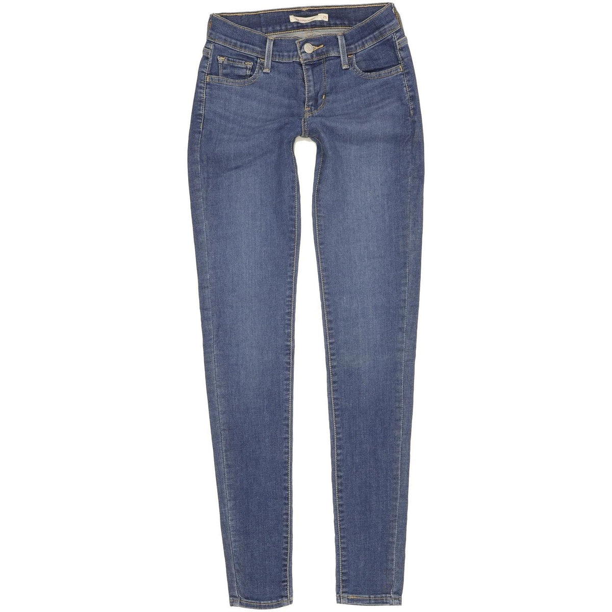 Levi's 710 Super Women Blue Skinny Slim Stretch Jeans W25 L32