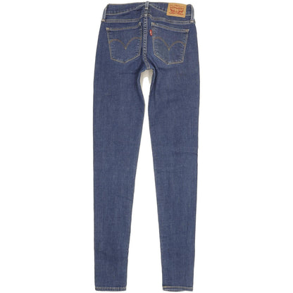 Levi's 710 Super Women Blue Skinny Slim Stretch Jeans W25 L32
