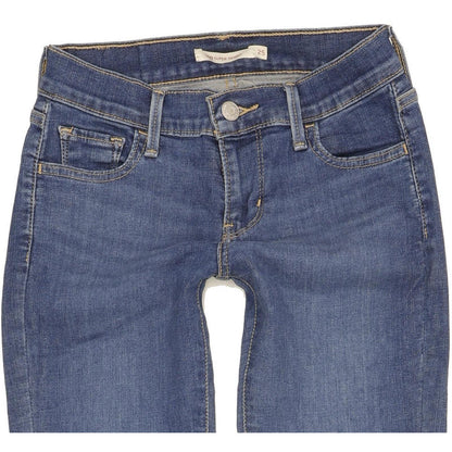 Levi's 710 Super Women Blue Skinny Slim Stretch Jeans W25 L32