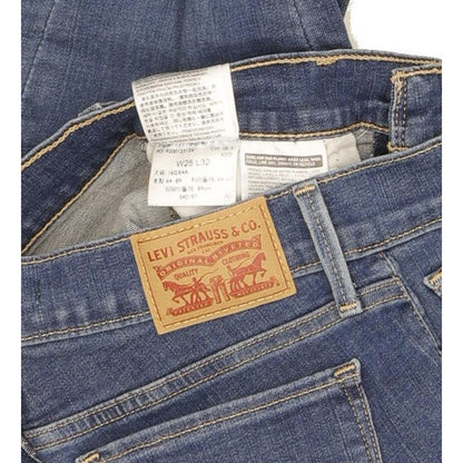 Levi's 710 Super Women Blue Skinny Slim Stretch Jeans W25 L32