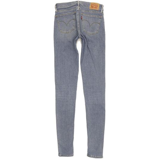 Levi's 710 Super Women Blue Skinny Slim Stretch Jeans W27 L34