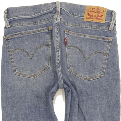 Levi's 710 Super Women Blue Skinny Slim Stretch Jeans W27 L34