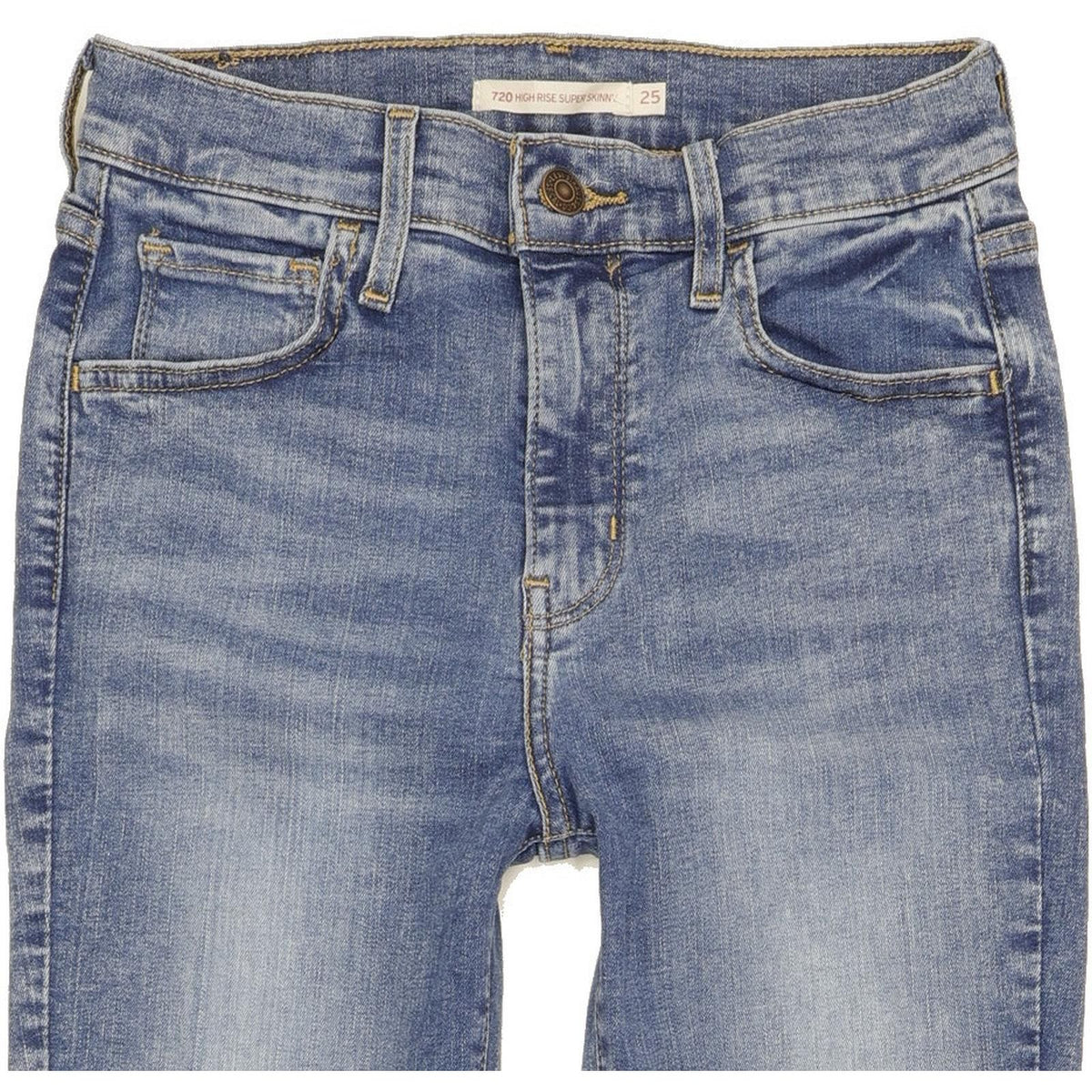 Levi's 720 Women Blue Skinny Slim Stretch Jeans W25 L28