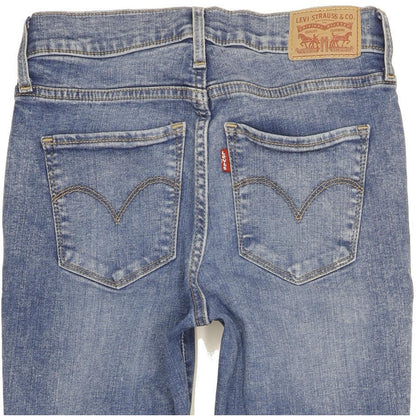 Levi's 720 Women Blue Skinny Slim Stretch Jeans W25 L28