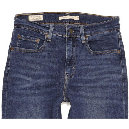 Levi's 724 Women Blue Straight Slim Stretch Jeans W28 L32