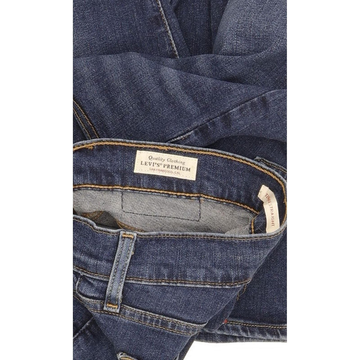 Levi's 724 Women Blue Straight Slim Stretch Jeans W28 L32