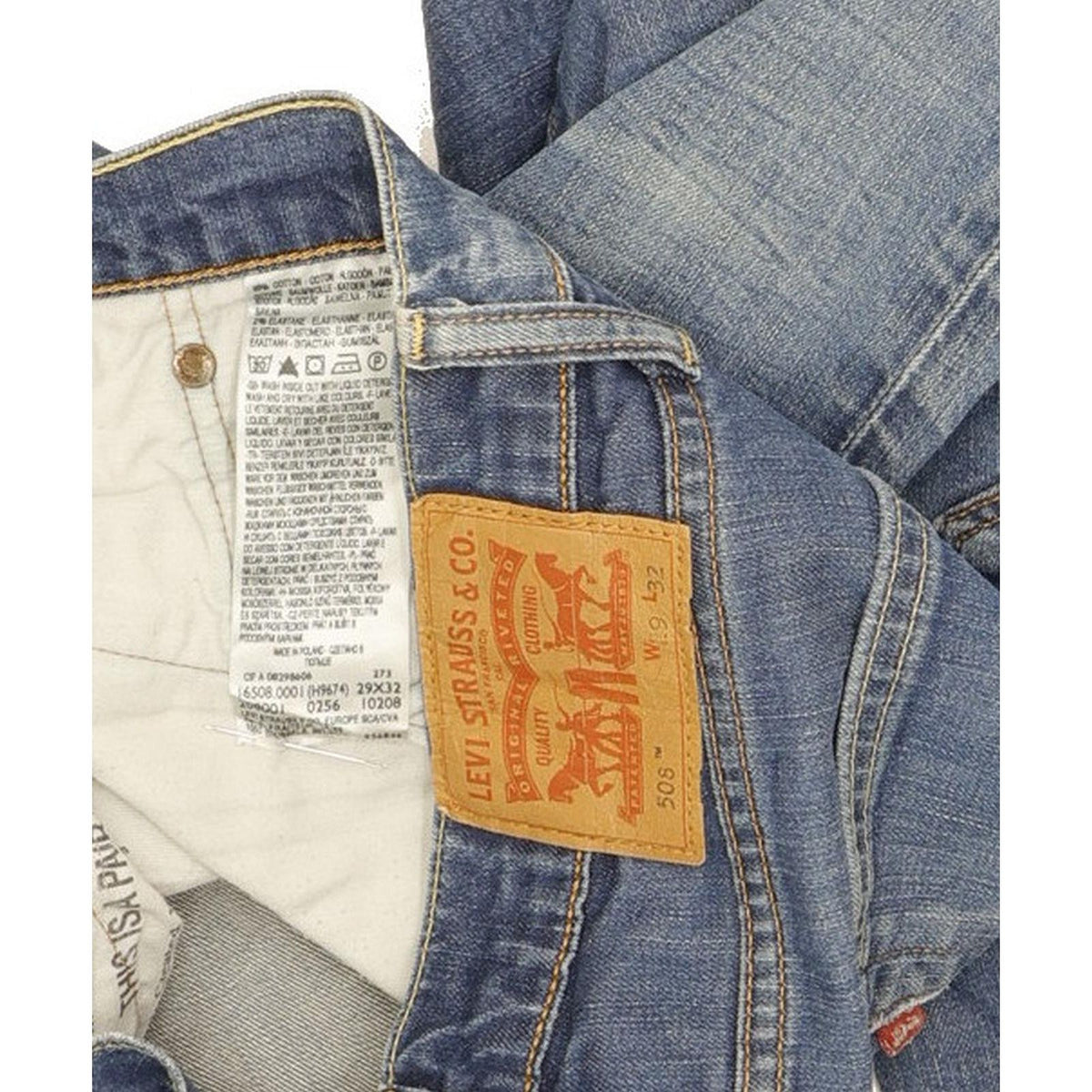 Levi's 508 Women Blue Straight Slim Stretch Jeans W29 L31