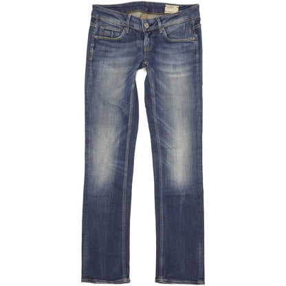 G-Star 3301 Women Blue Straight Slim Stretch Jeans W27 L32
