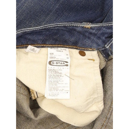 G-Star 3301 Women Blue Straight Slim Stretch Jeans W27 L32