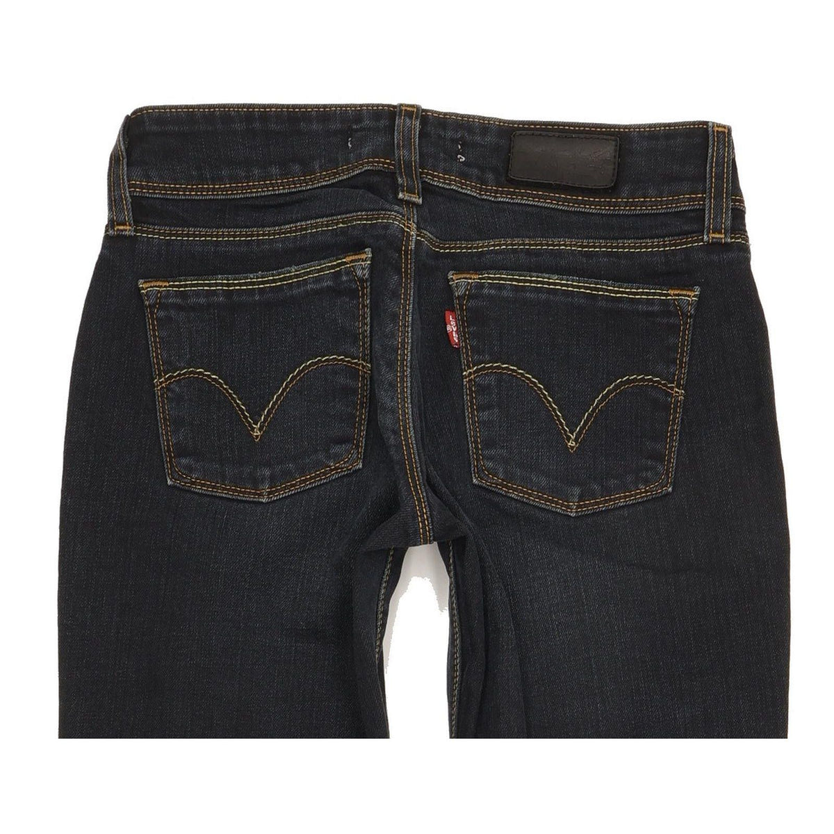 Levi's 570 Women Navy Straight Slim Stretch Jeans W27 L32