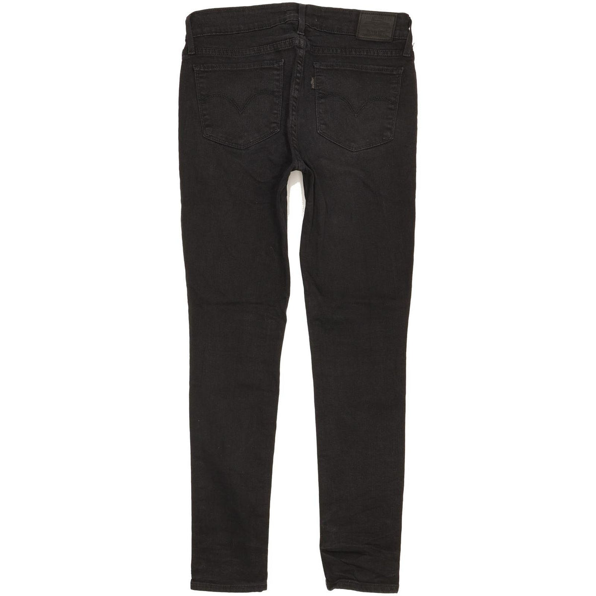 Levi's 711 Women Black Skinny Slim Stretch Jeans W27 L28