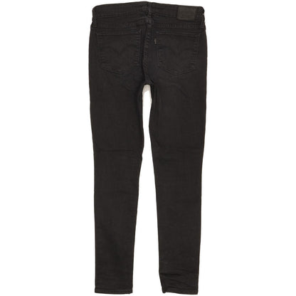 Levi's 711 Women Black Skinny Slim Stretch Jeans W27 L28