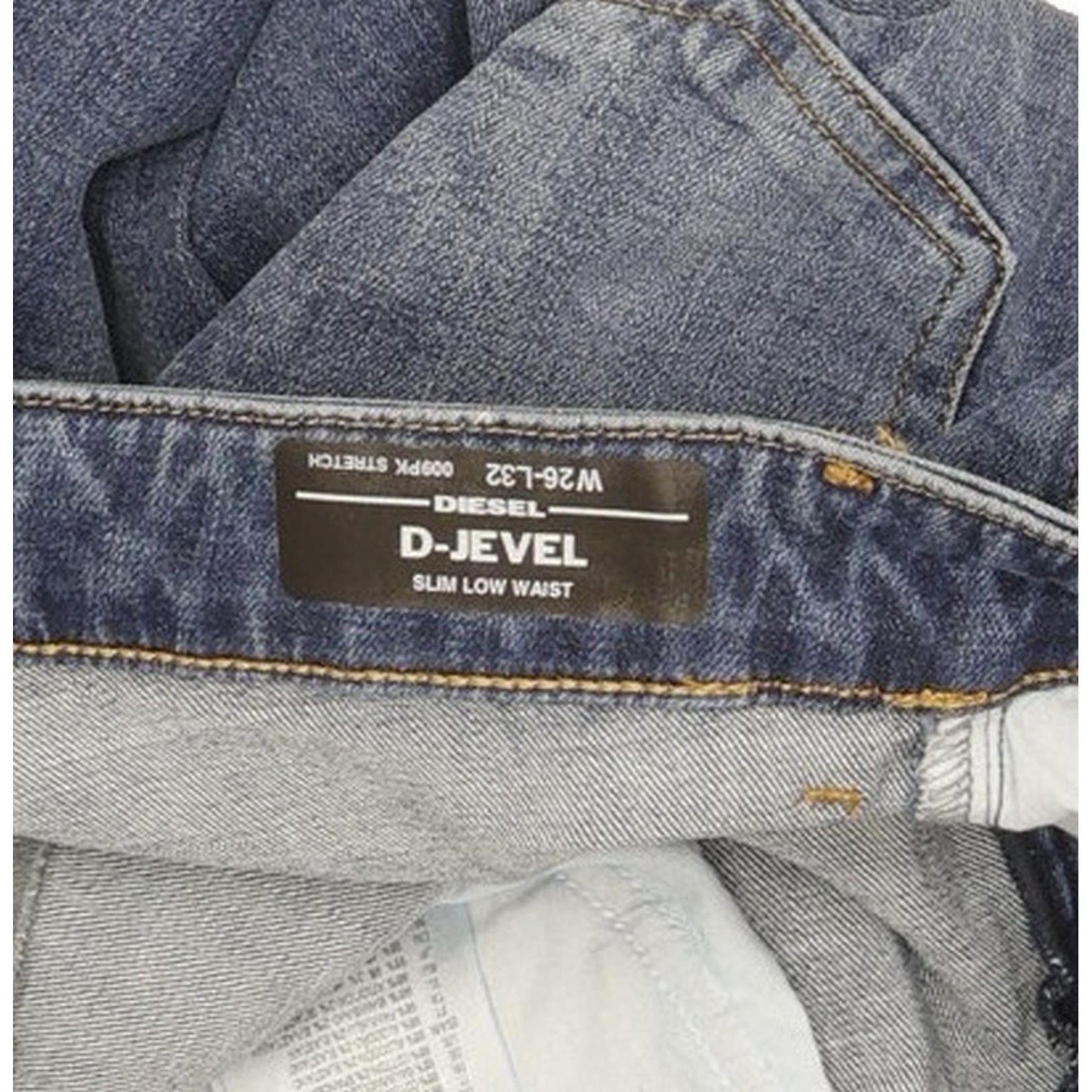 Diesel D-Jevel Women Blue Skinny Slim Stretch Jeans W26 L32