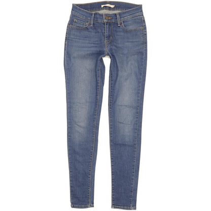 Levi's 710 Super Women Blue Skinny Slim Stretch Jeans W26 L30