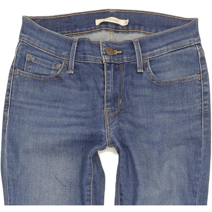 Levi's 710 Super Women Blue Skinny Slim Stretch Jeans W26 L30