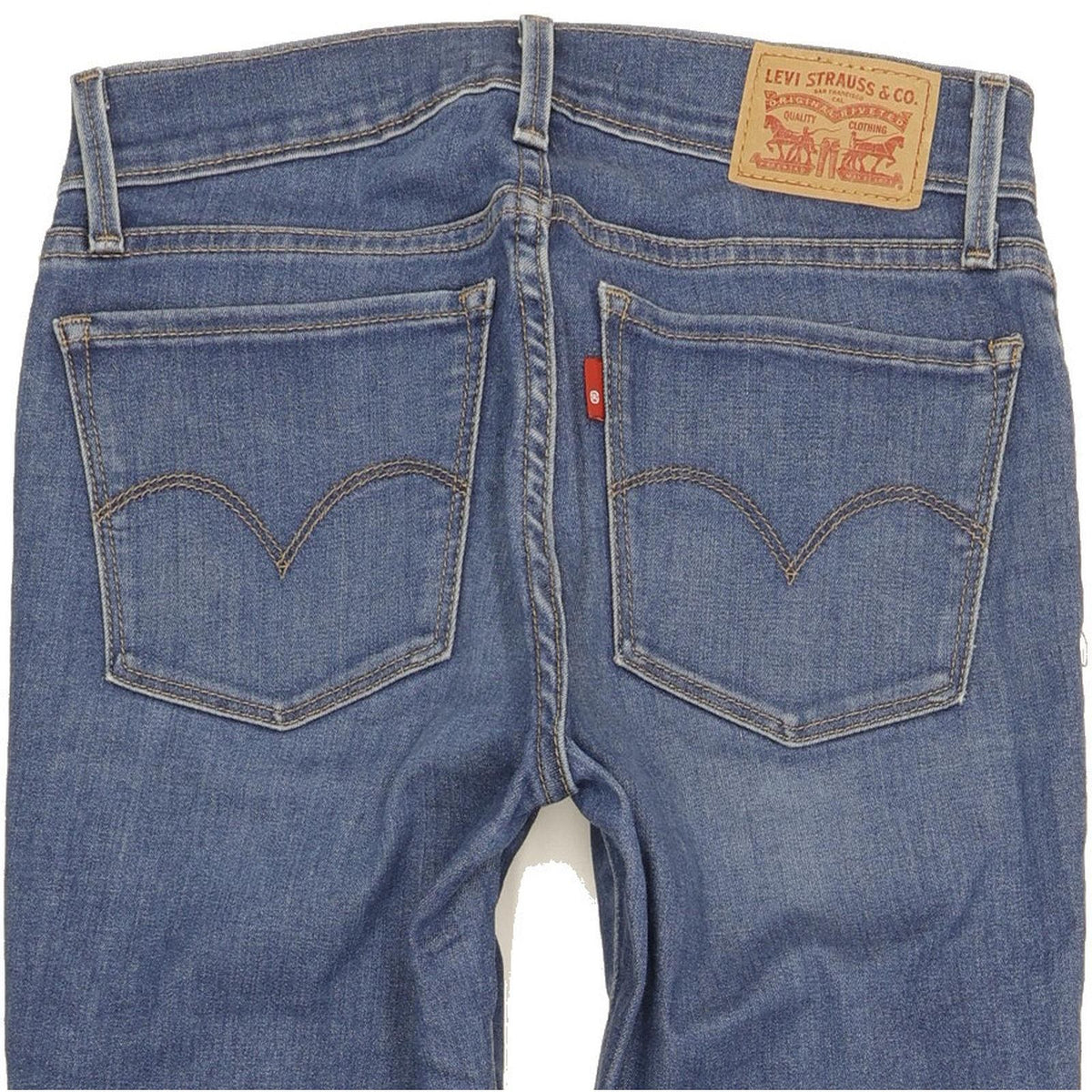 Levi's 710 Super Women Blue Skinny Slim Stretch Jeans W26 L30
