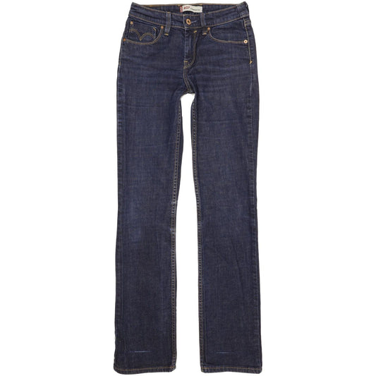 Levi's 627 Women Blue Straight Slim Stretch Jeans W27 L33