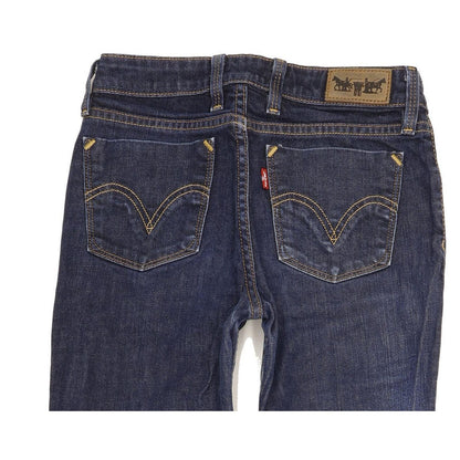 Levi's 627 Women Blue Straight Slim Stretch Jeans W27 L33