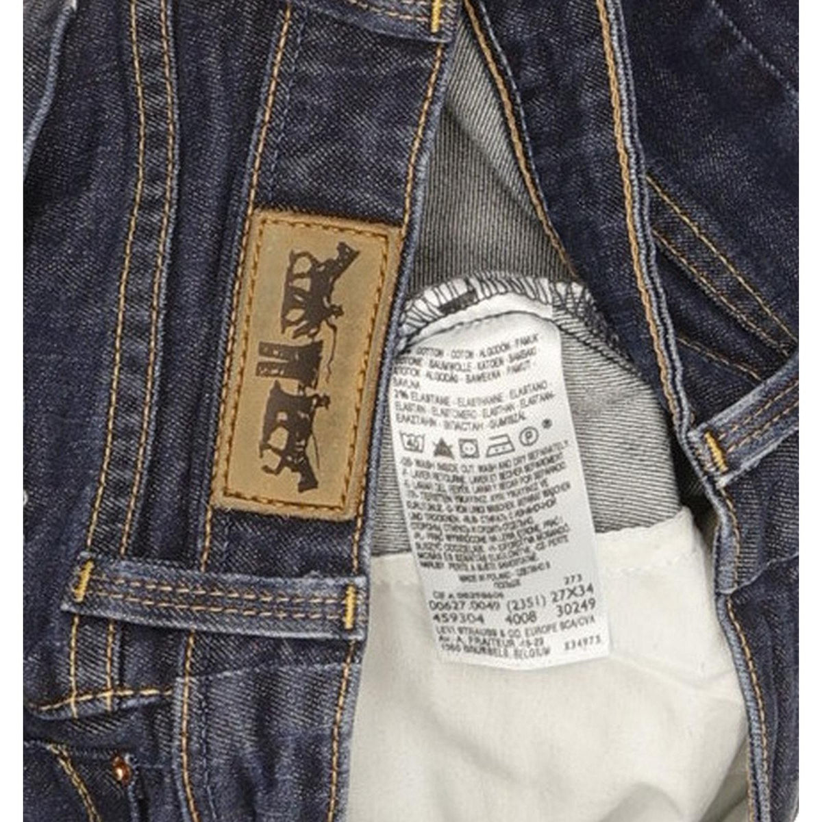 Levi's 627 Women Blue Straight Slim Stretch Jeans W27 L33