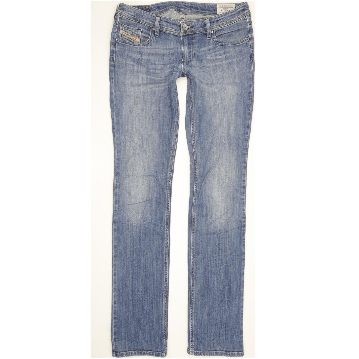 Diesel Lowky 0065S Women Blue Straight Slim Stretch Jeans W30 L34