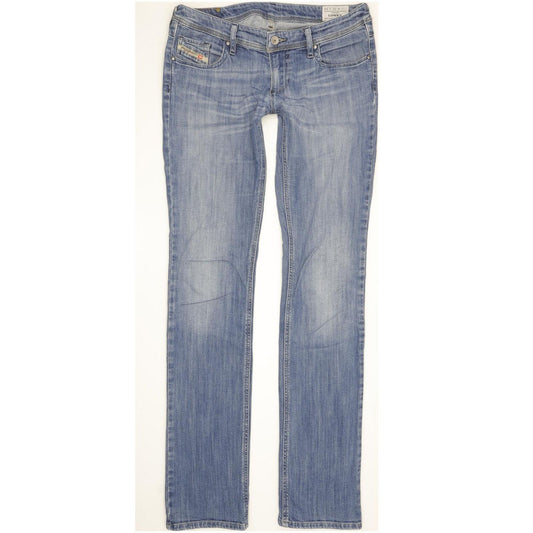 Diesel Lowky 0065S Women Blue Straight Slim Stretch Jeans W30 L34
