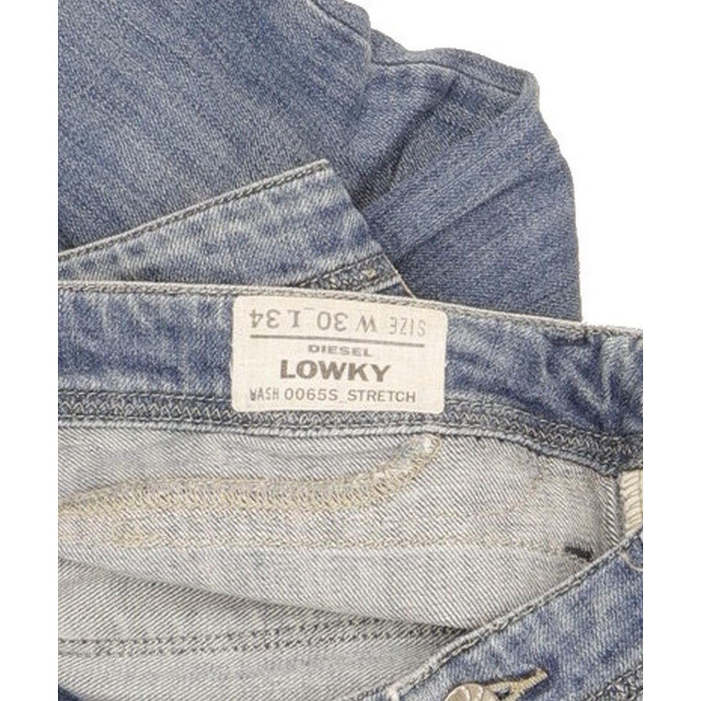 Diesel Lowky 0065S Women Blue Straight Slim Stretch Jeans W30 L34