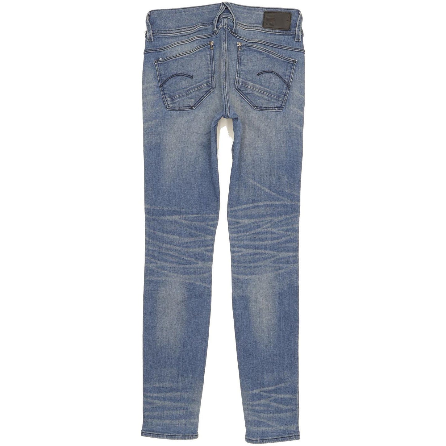 G-Star Lynn Mid Women Blue Skinny Slim Stretch Jeans W26 L29