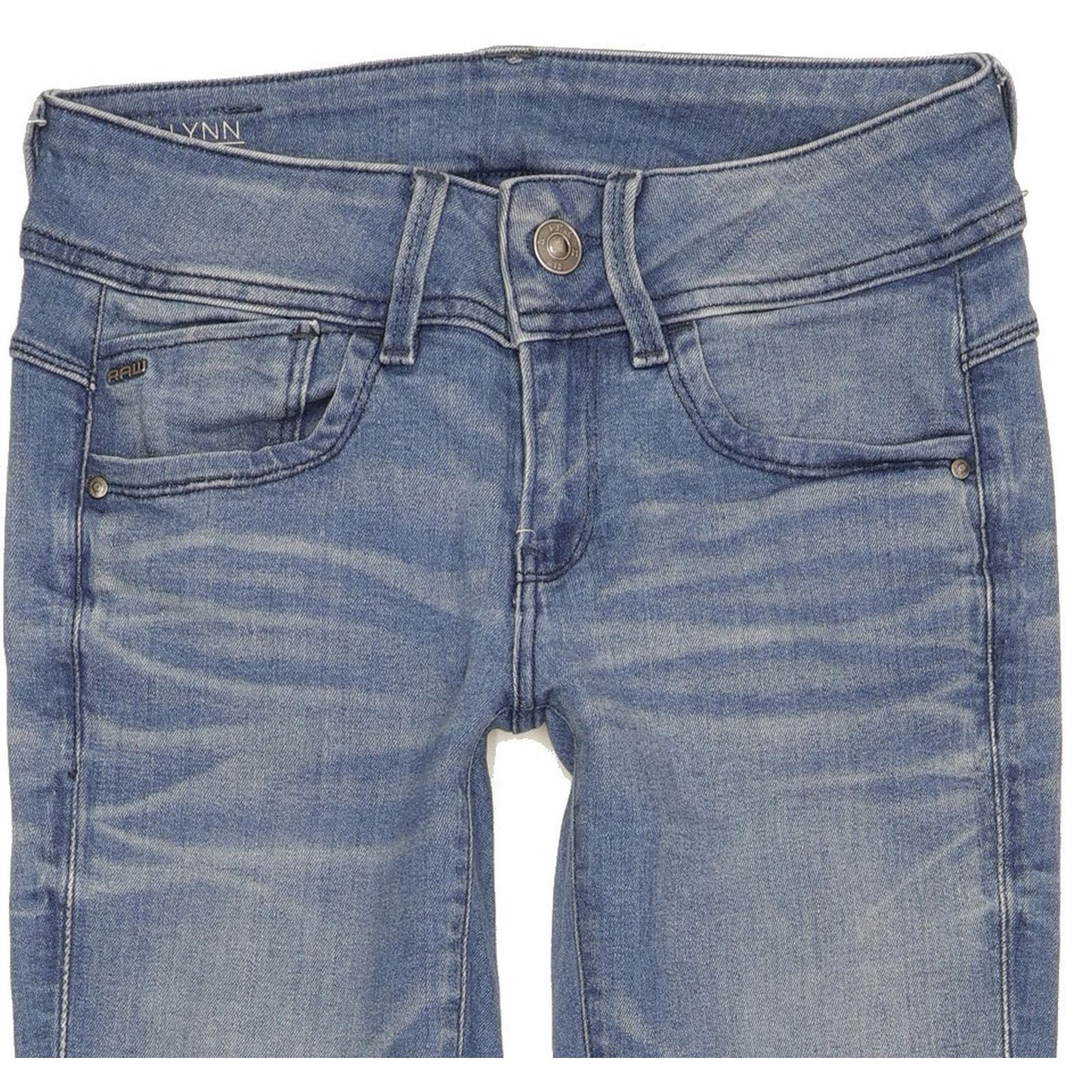 G-Star Lynn Mid Women Blue Skinny Slim Stretch Jeans W26 L29