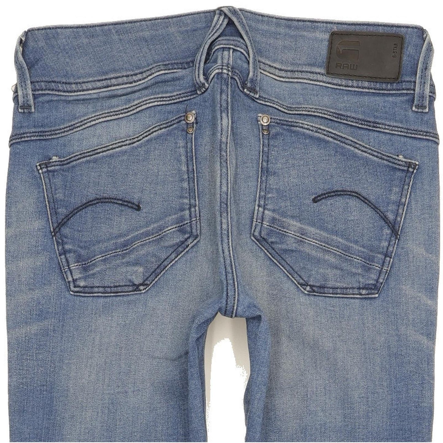 G-Star Lynn Mid Women Blue Skinny Slim Stretch Jeans W26 L29
