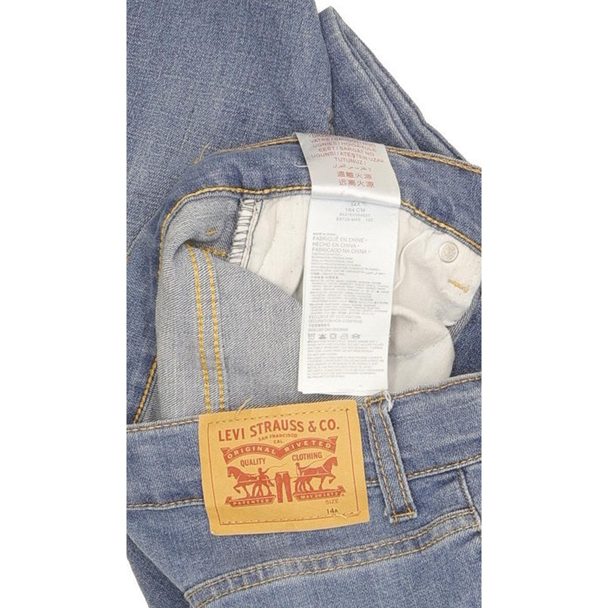 Levi's 512 Kids Blue Tapered Slim Stretch Jeans W26 L29