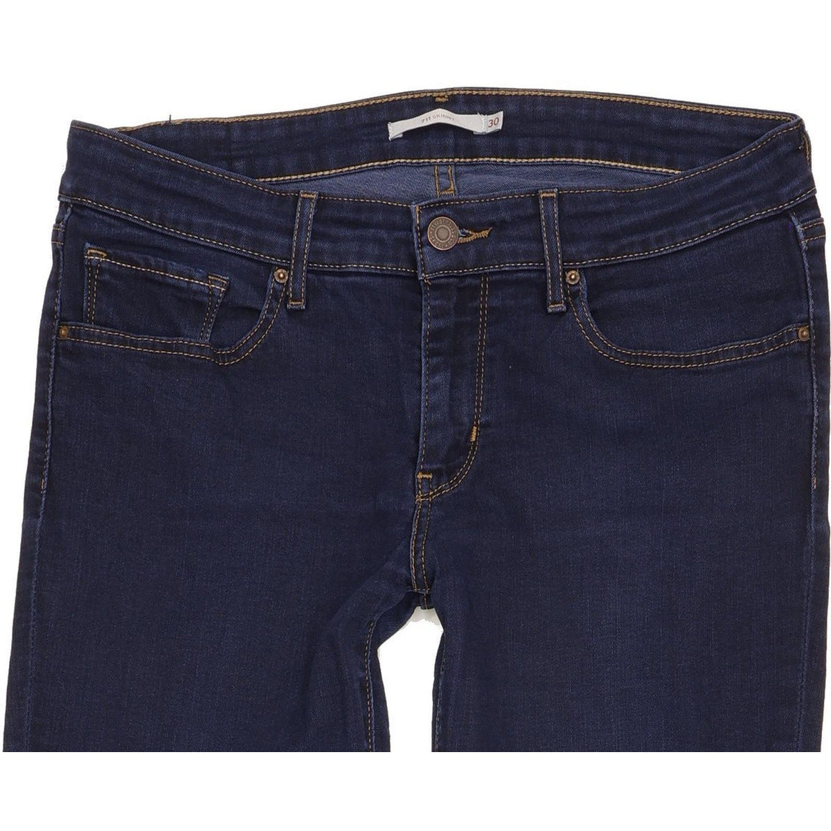 Levi's 711 Women Blue Skinny Slim Stretch Jeans W30 L31