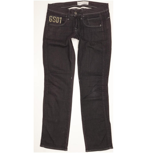 G-Star Saville Women Navy Straight Slim Stretch Jeans W28 L31