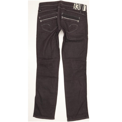 G-Star Saville Women Navy Straight Slim Stretch Jeans W28 L31