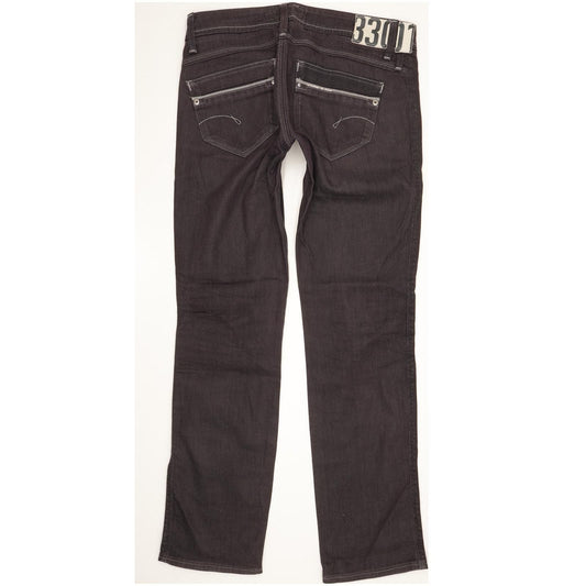 G-Star Saville Women Navy Straight Slim Stretch Jeans W28 L31