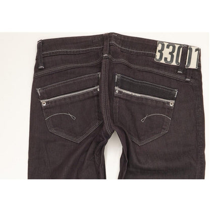 G-Star Saville Women Navy Straight Slim Stretch Jeans W28 L31