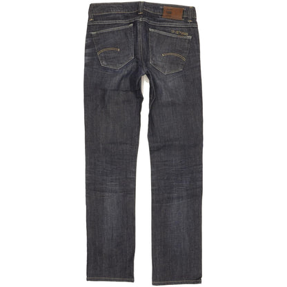 G-Star 3301 Women Blue Straight Slim Stretch Jeans W25 L28