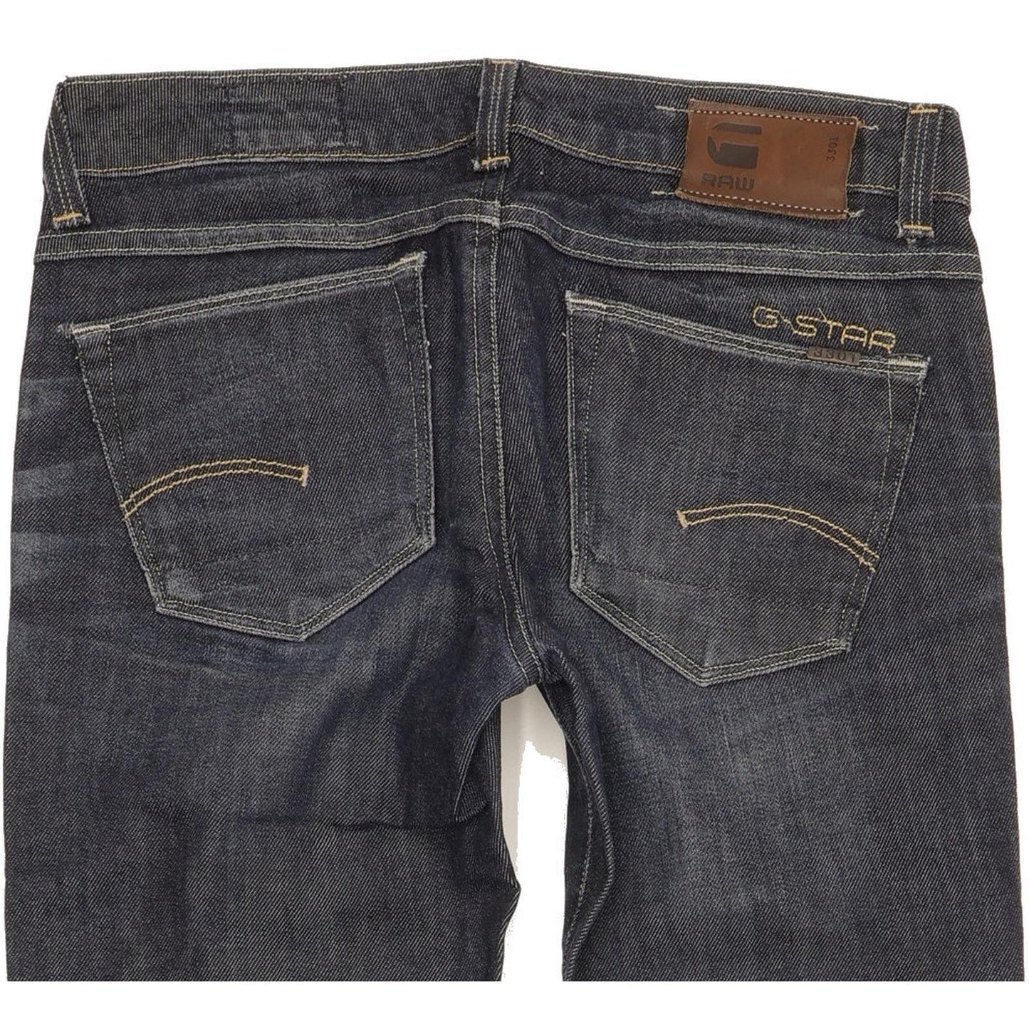 G-Star 3301 Women Blue Straight Slim Stretch Jeans W25 L28