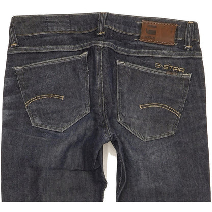 G-Star 3301 Women Blue Straight Slim Stretch Jeans W25 L28