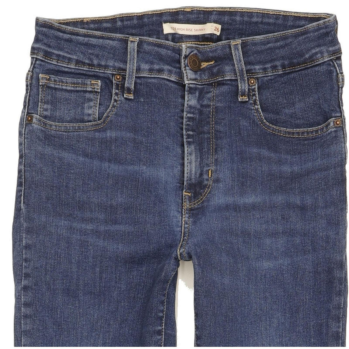 Levi's 721 Women Blue Skinny Slim Stretch Jeans W26 L26