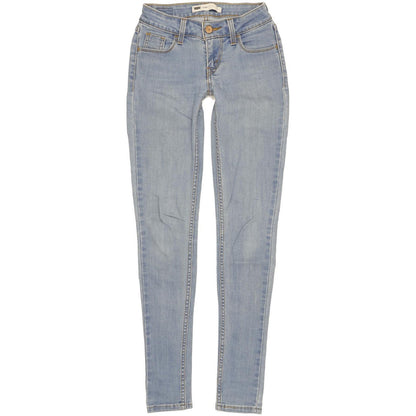 Levi's Legging Women Blue Skinny Slim Stretch Jeans W24 L30