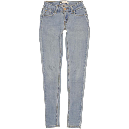 Levi's Legging Women Blue Skinny Slim Stretch Jeans W24 L30