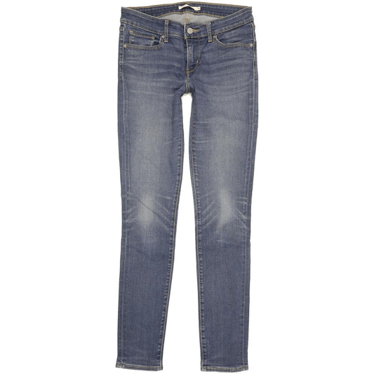 Levi's 711 Women Blue Skinny Slim Stretch Jeans W29 L32