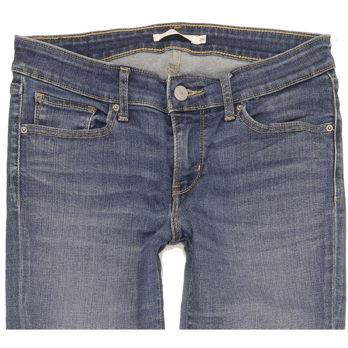Levi's 711 Women Blue Skinny Slim Stretch Jeans W29 L32