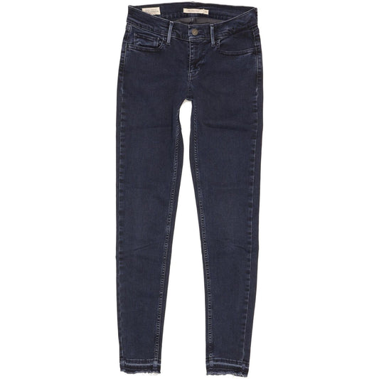 Levi's 710 Super Women Blue Skinny Slim Stretch Jeans W27 L32