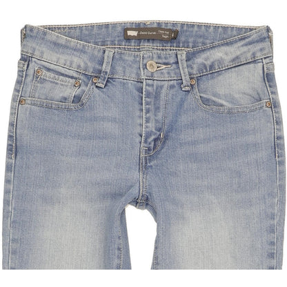 Levi's Demi Curve Women Blue Straight Classic Stretch Jeans W27 L29