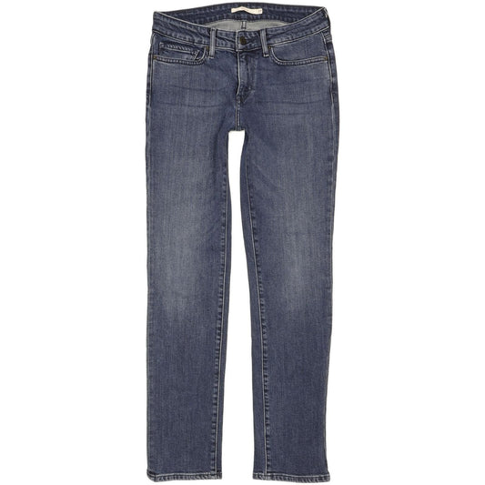 Levi's 712 Women Blue Straight Slim Stretch Jeans W27 L29