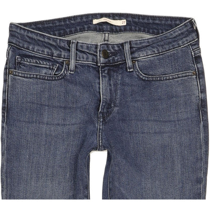 Levi's 712 Women Blue Straight Slim Stretch Jeans W27 L29