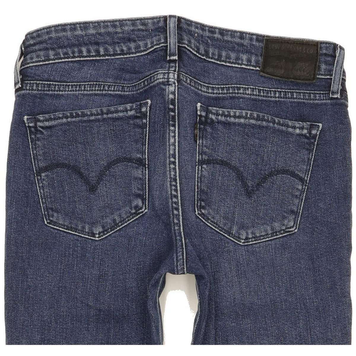 Levi's 712 Women Blue Straight Slim Stretch Jeans W27 L29