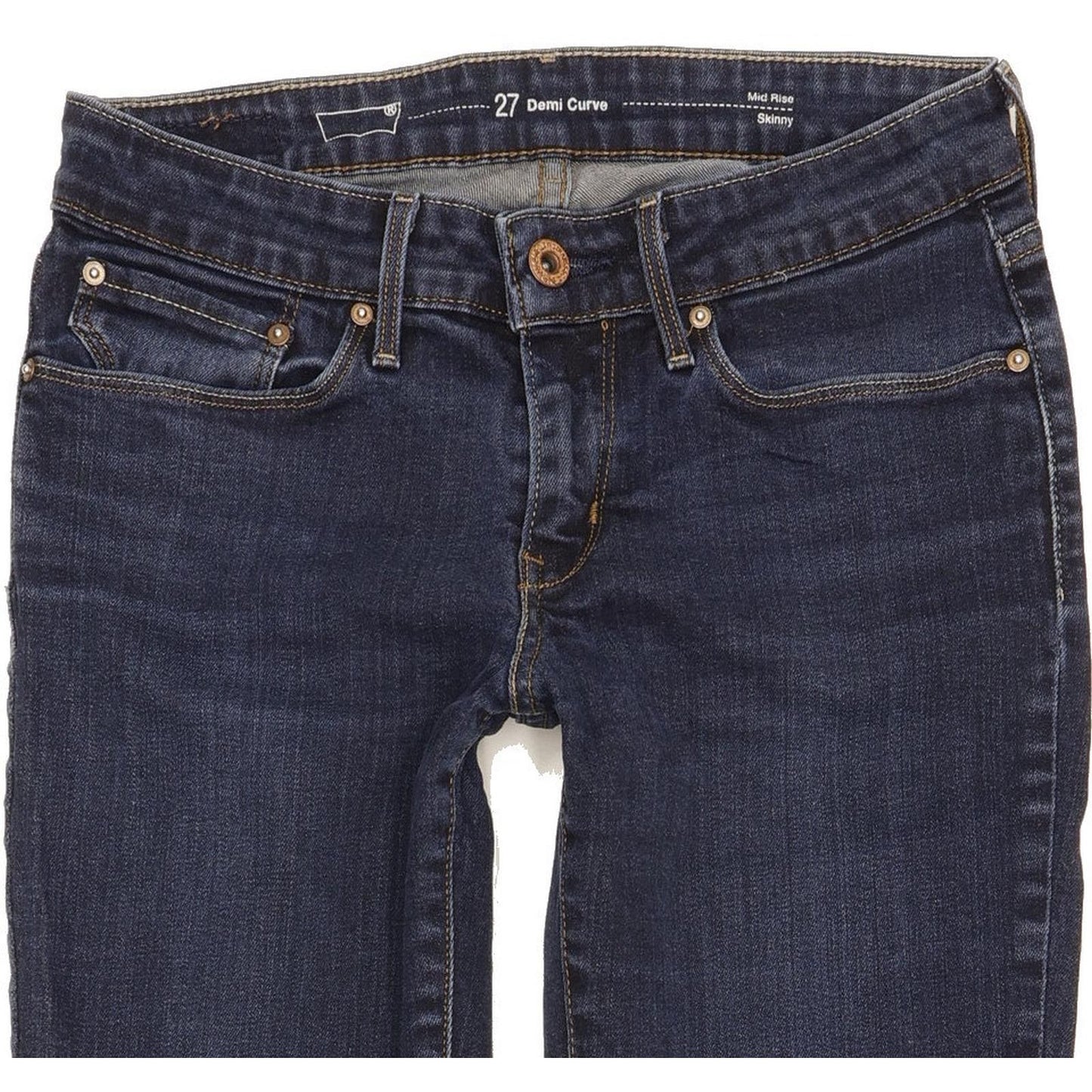 Levi's Demi Curve Women Blue Skinny Slim Stretch Jeans W27 L30
