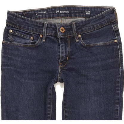 Levi's Demi Curve Women Blue Skinny Slim Stretch Jeans W27 L30